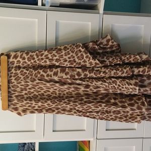 Women's size 10 leopard print skirt